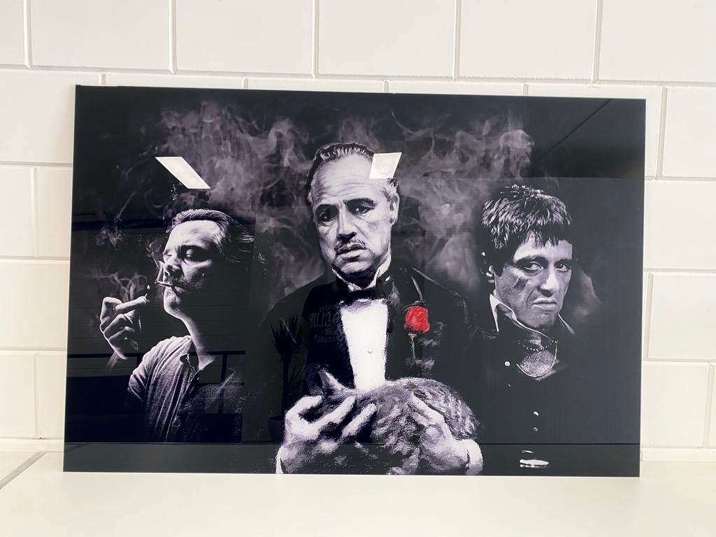 The Godfather, Scarface, pablo escobar - Plexiglas, Antiek en Kunst, Ophalen of Verzenden