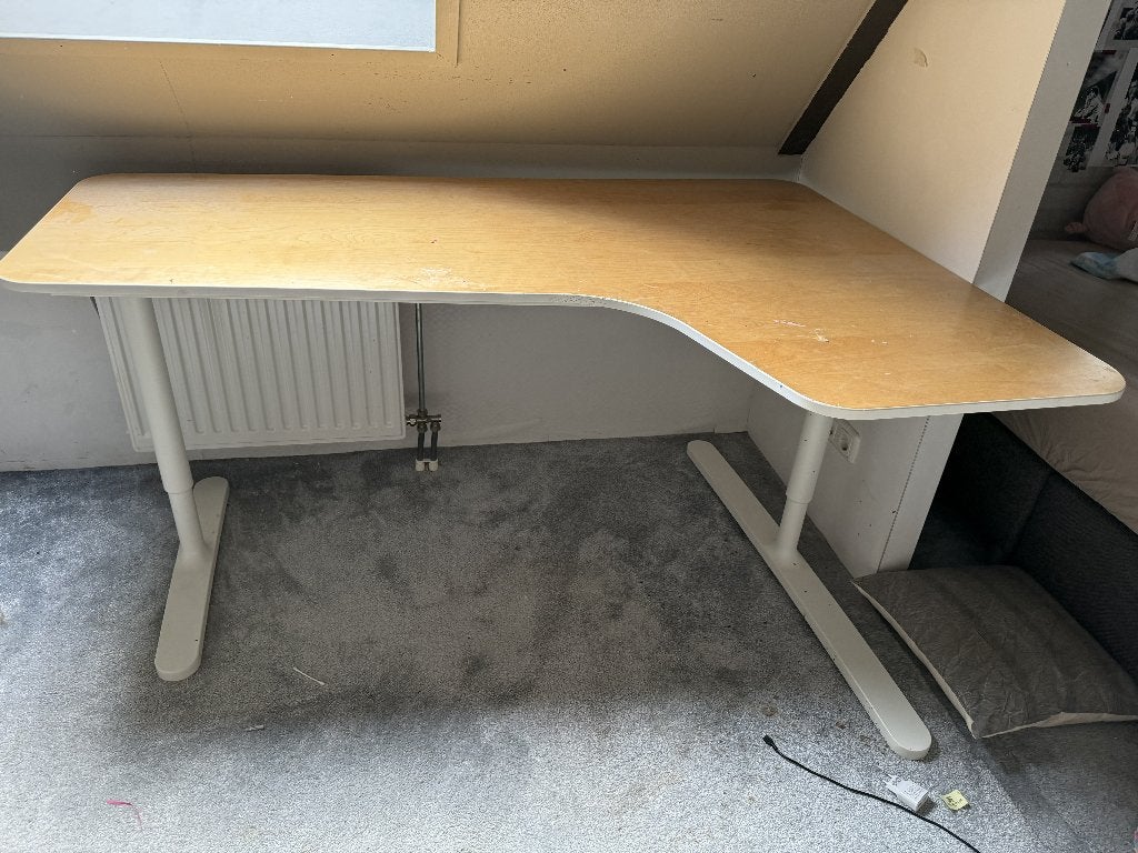 Bekant Bureau, Huis en Inrichting, Bureaus, Ophalen, Gebruikt, IKEA, Hoekbureau