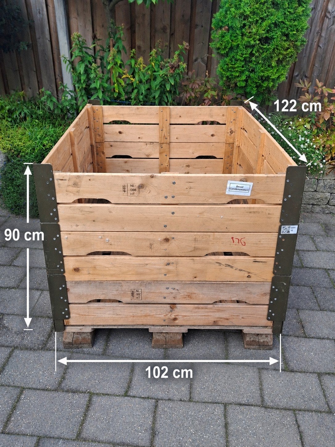 pallet bak randen, Doe-het-zelf en Verbouw, Ophalen, Gebruikt, 50 mm of meer, Pallet
