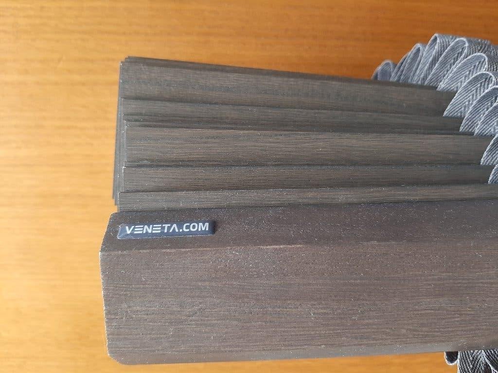 Veneta houten jalouzien  raambekleding, Ophalen, Jaloezie, Overige merken, Bruin