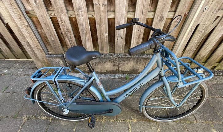 Blauwe Cortina U4 kinderfiets 26 inch, 3 versnellingen, Ophalen, Gebruikt, 26 inch of meer, Versnellingen