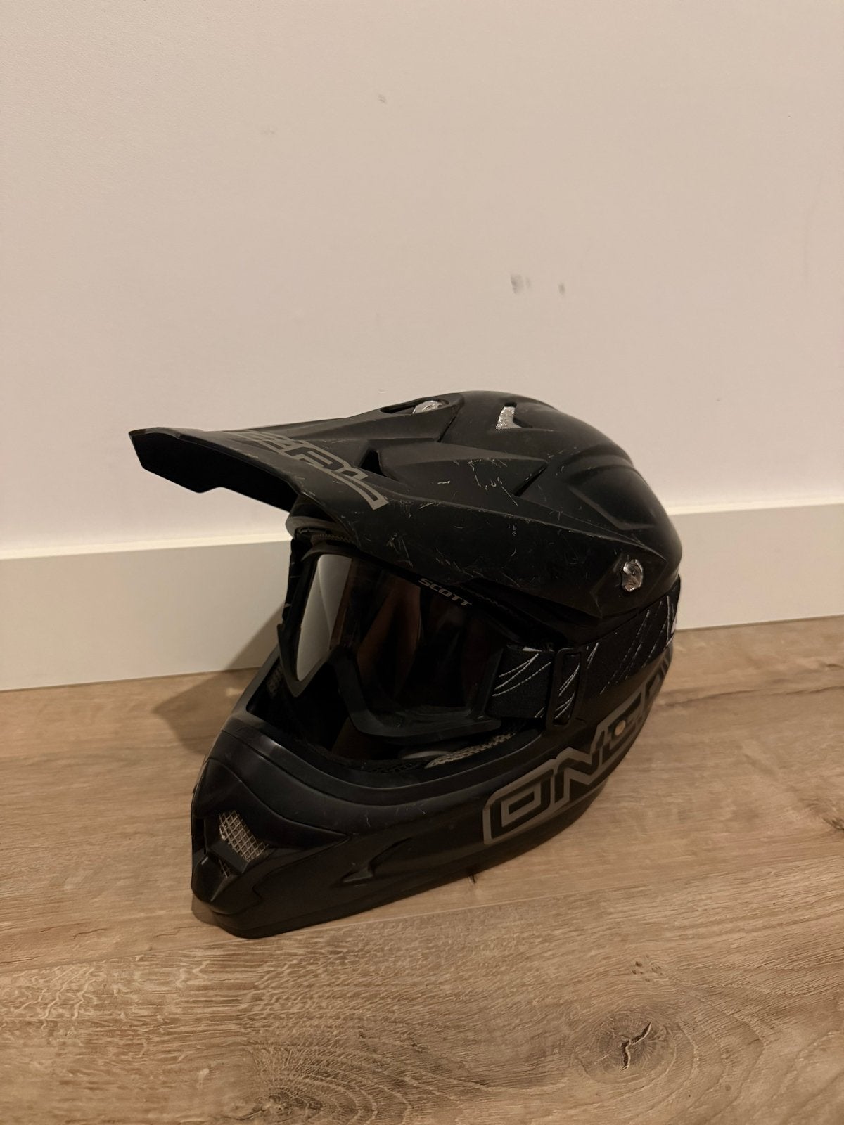 O'Neal Offroadhelm crosshelm XL met Scott bril, Overige merken, XL, Ophalen of Verzenden, Tweedehands