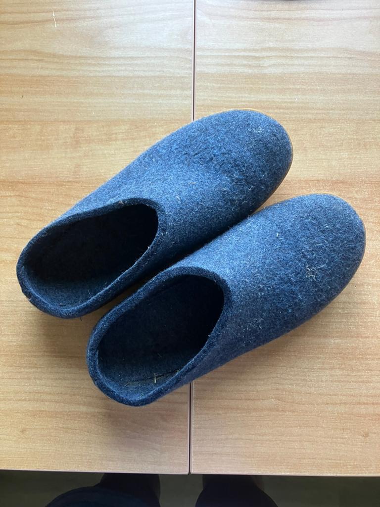 Heren sloffen Glerups, maat 49, Blauw, Ophalen of Verzenden, Zo goed als nieuw, Pantoffels of Sloffen