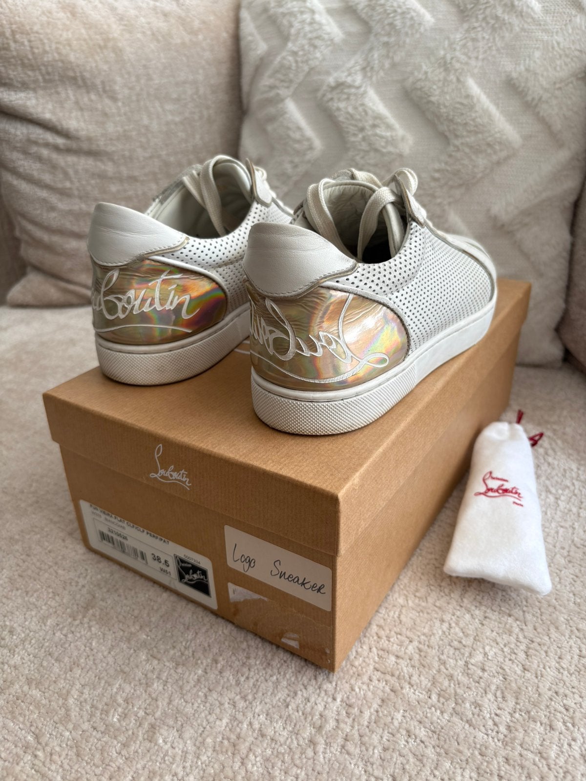 Louboutin sneakers, Kleding | Dames, Ophalen of Verzenden, Zo goed als nieuw, Sneakers of Gympen