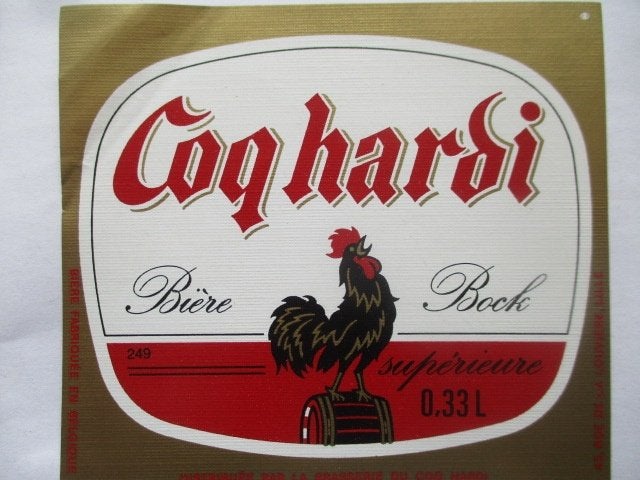 bieretiket Belgie 16-8 (18L) haacht, Verzamelen, Ophalen of Verzenden, Gebruikt, Overige typen, Overige merken