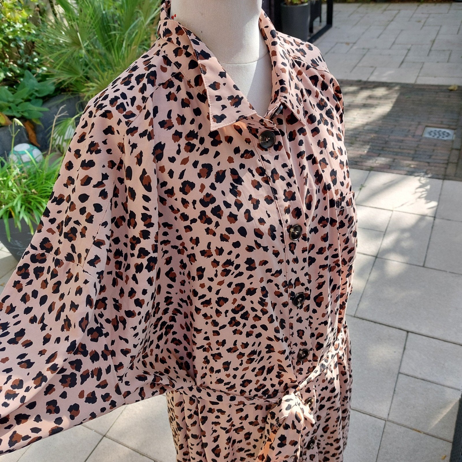 Nieuwe jurk van Ulla Popken, Beige, Maat 46/48 (XL) of groter, Nieuw, Ulla Popken
