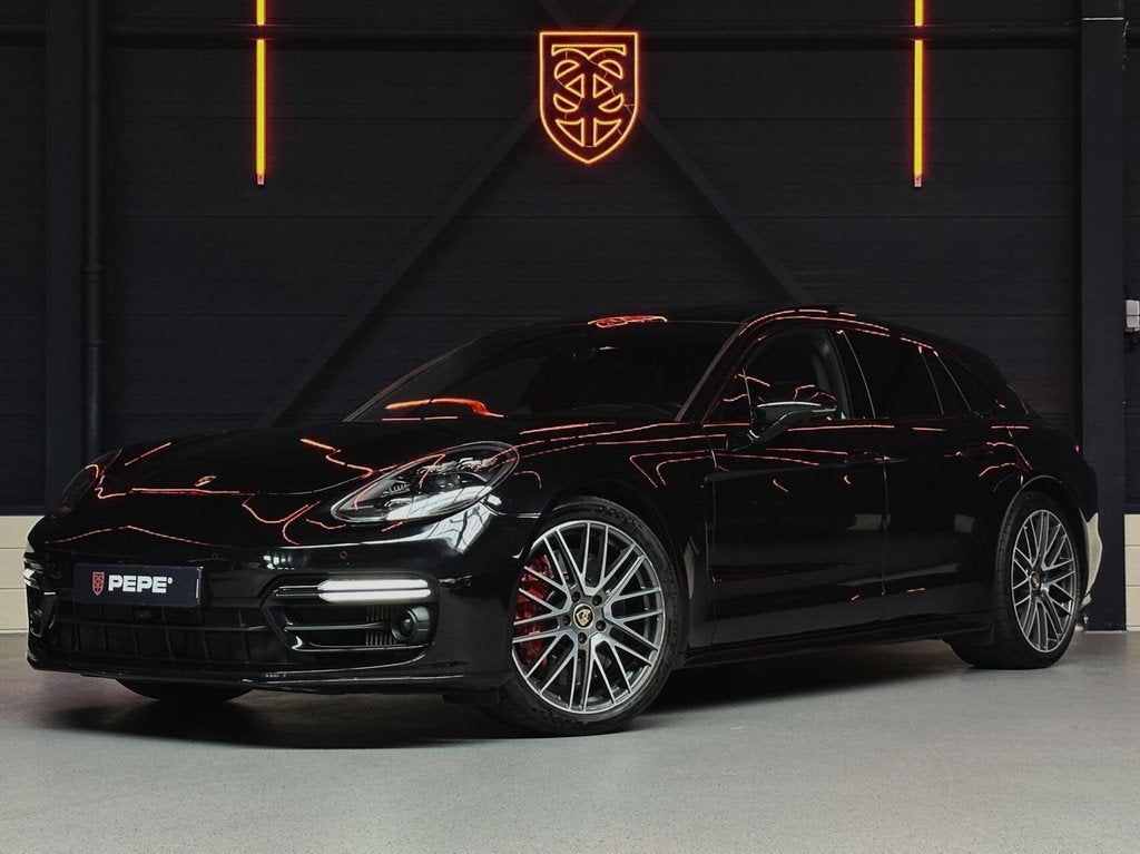 Porsche Panamera Sport Turismo 4S E-Hybrid |PANO|HUD|SPORTCH, Auto's, Automaat, Gebruikt, Zwart, Leder