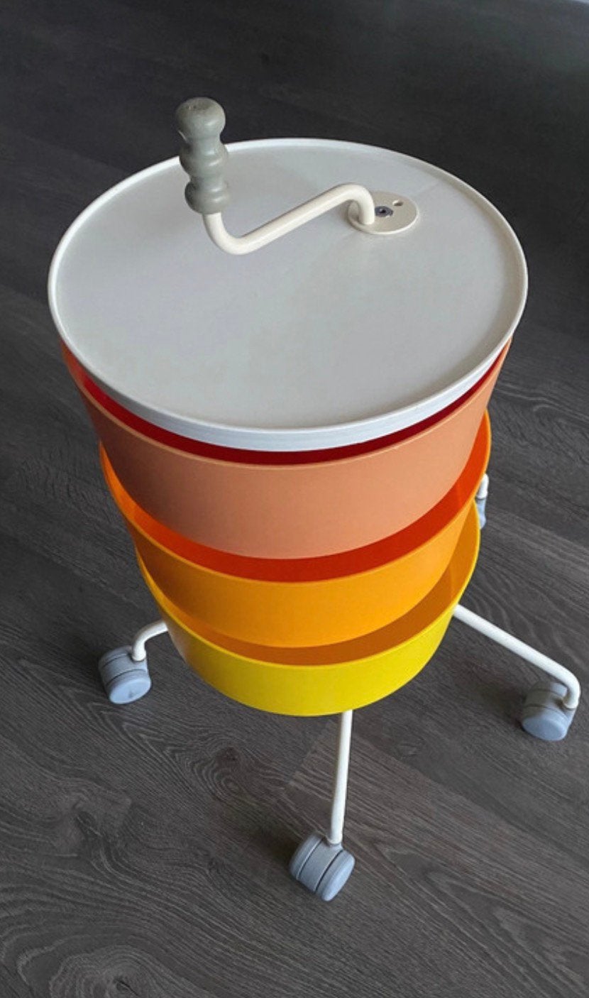 Trolley Ikea Klyftig vintage op wielen, Ophalen, Rechthoekig, Minder dan 55 cm, 60 cm of meer