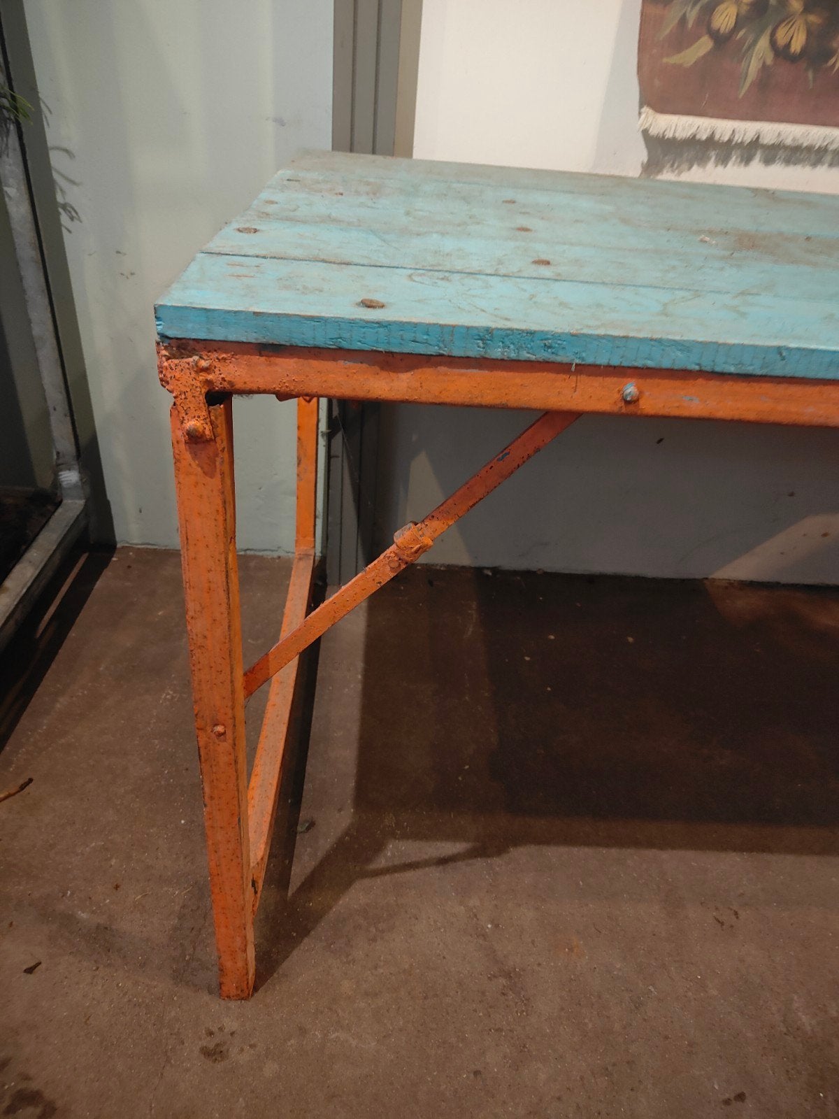 Vintage tafel verstelbaar in twee hoogtes, Ophalen