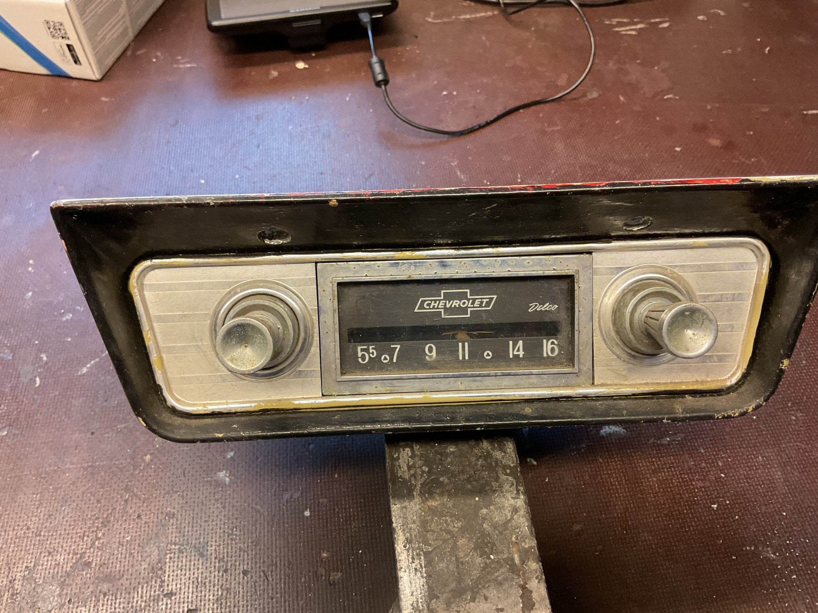 Vintage delco/ chevrolet radio met ophang console, Ophalen of Verzenden, Chevrolet