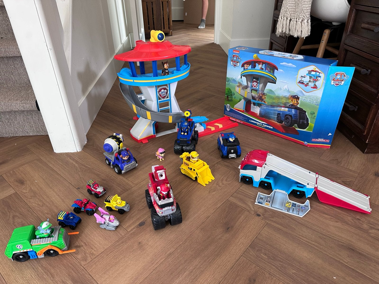 Paw Patrol Uitkijktoren & Voertuigen Speelset, Ophalen, Gebruikt