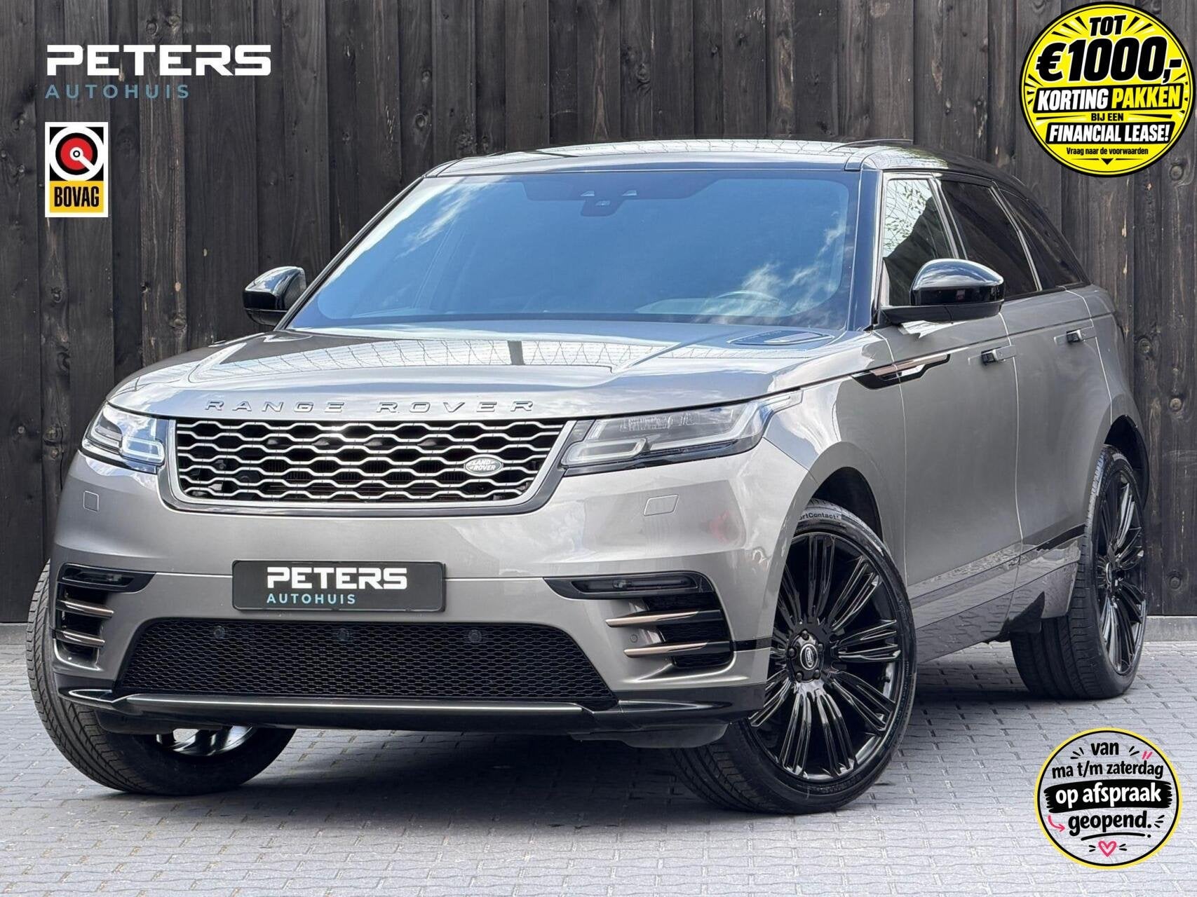 Rover Velar 2.0 P250 Turbo AWD R-Dynamic| 1e eigenaresse|, Auto's, Gebruikt, 4 cilinders, Range Rover Velar, Leder