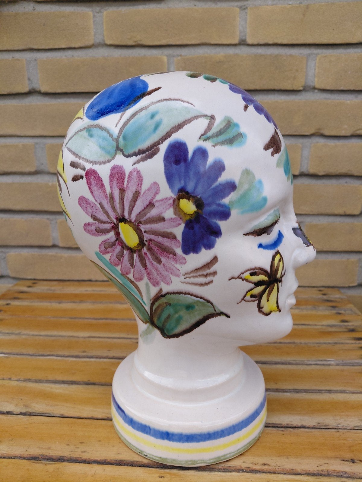Scheurich hoofd model 701 keramiek handbeschilderd, Antiek en Kunst, 30 cm, Meerkleurig, Ophalen of Verzenden, Handgemaakt