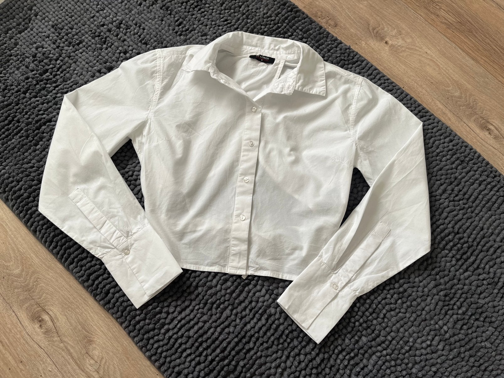 Prachtig spierwit kort getalleerd blousje top Di Loren mt S, Kleding | Dames, Blouses en Tunieken, Ophalen of Verzenden, Zo goed als nieuw