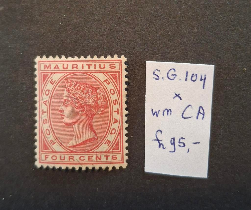 Engelse kolonie Mauritius S.G. 104 ongebruikt, Ophalen of Verzenden