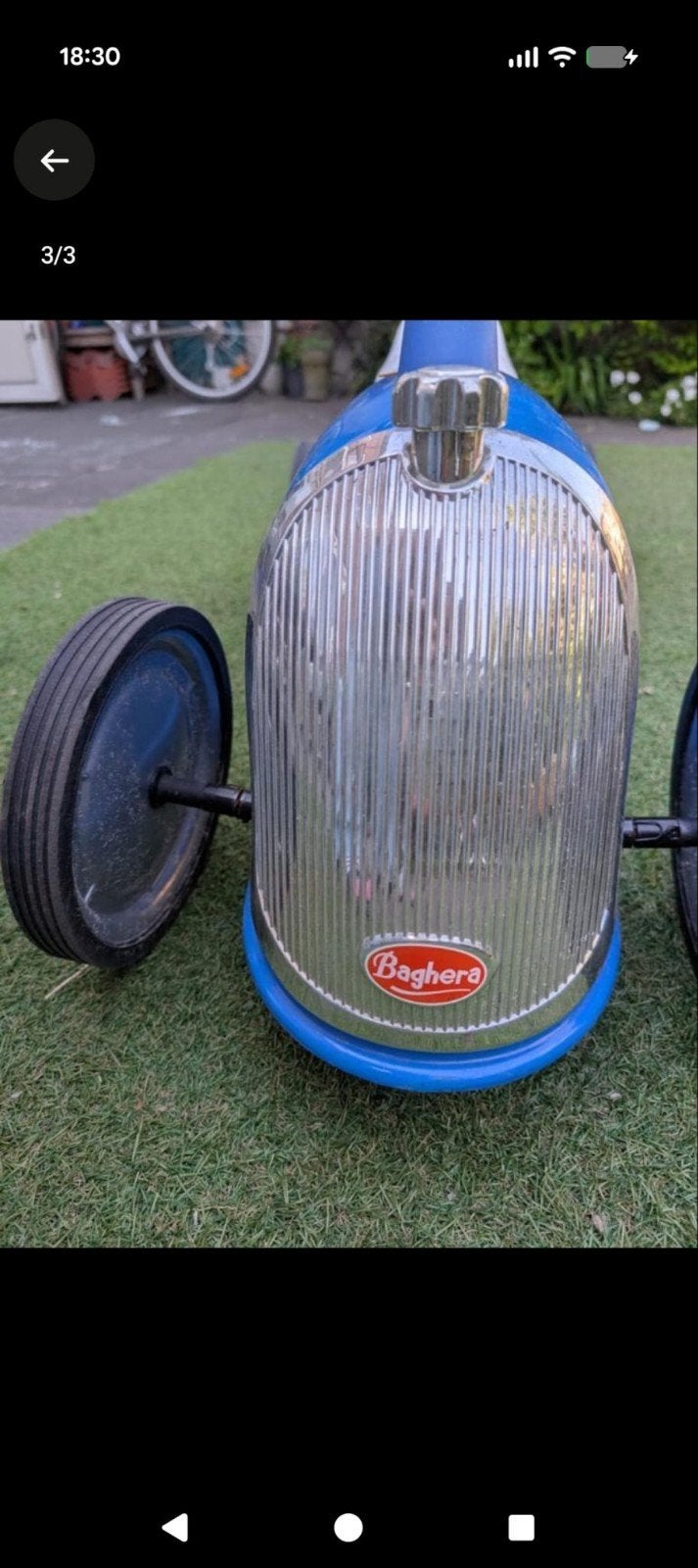 Baghera Legend Classic Loopauto Blauw - Goede Staat, Ophalen, Gebruikt, Loopvoertuig