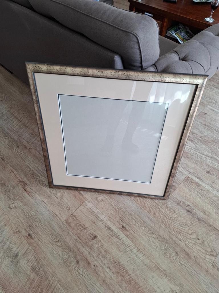 Fotolijst 70x70 cm met passe-partout 50x50 cm, Huis en Inrichting, Woonaccessoires | Lijsten, Ophalen of Verzenden, Zo goed als nieuw