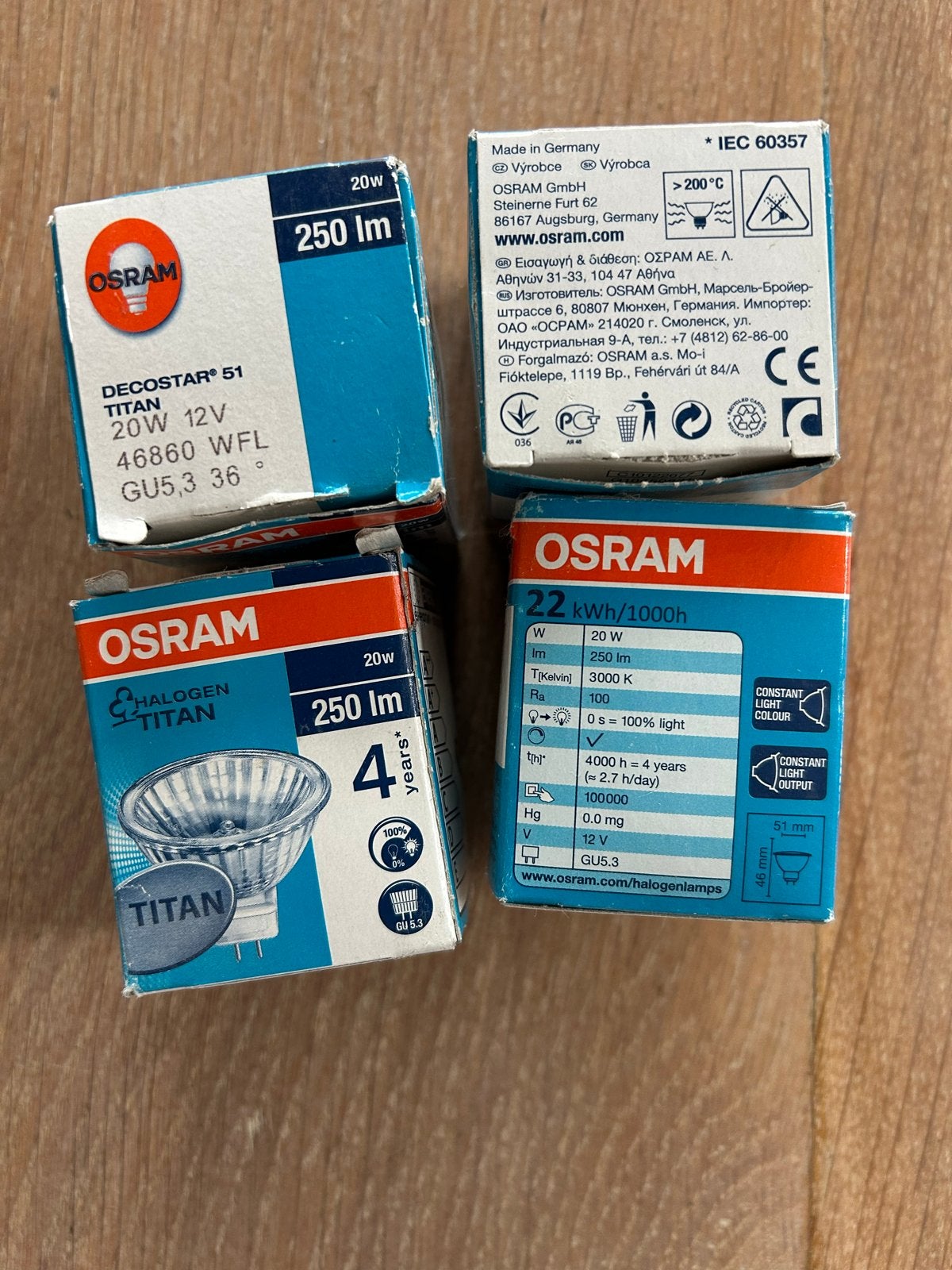 OSRAM DECOSTAR 51 TITAN Halogeenlamp GU5.3 20W 250lm, Huis en Inrichting, Ophalen of Verzenden, Nieuw, GU5.3, Osram