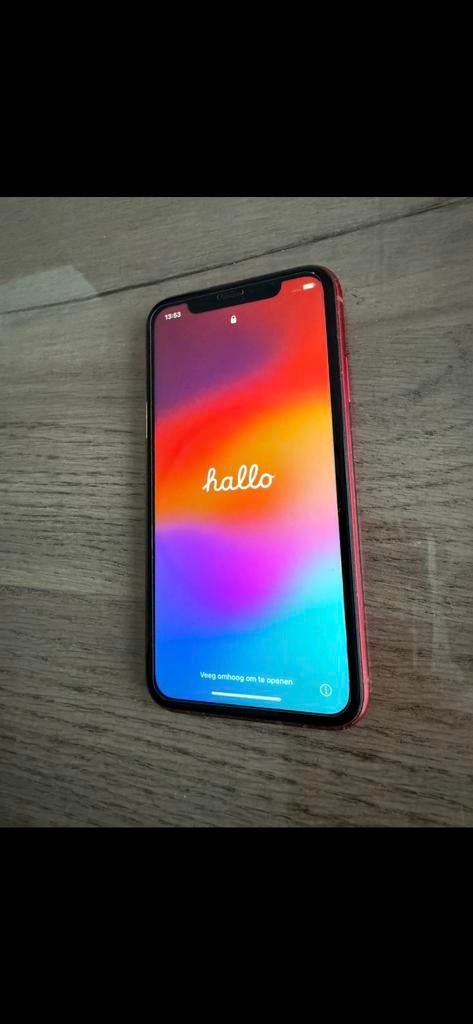 iPhone XR Rood - Gebarsten achterkant, Telecommunicatie, Mobiele telefoons | Apple iPhone, Ophalen, IPhone XR, Zo goed als nieuw