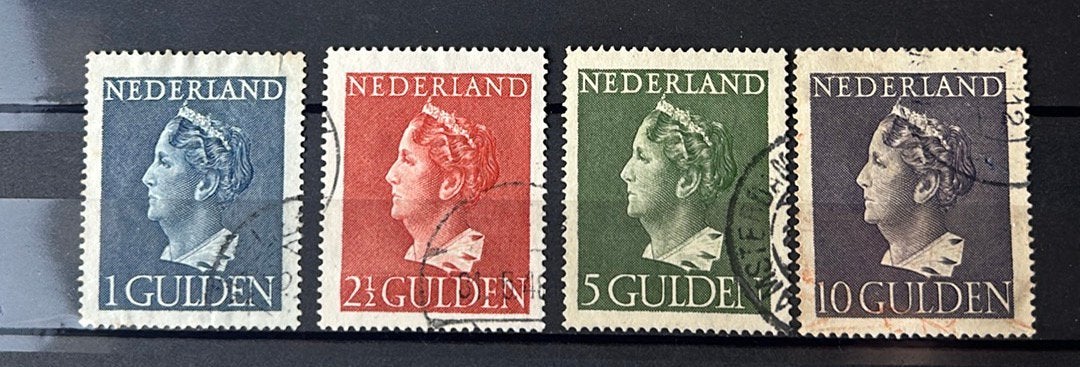 Nvph serie 346/49 gebruikt, Postzegels en Munten, Verzenden, T/m 1940, Gestempeld