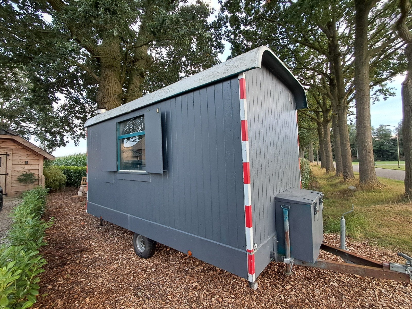 Pipowagen bouwkeet schaftkeet, Ophalen