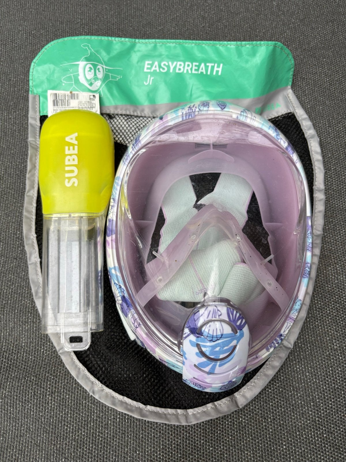 Easybreath Jr. Snorkelmasker XS - Zo goed als nieuw, Ophalen of Verzenden, Zo goed als nieuw, Snorkelmasker