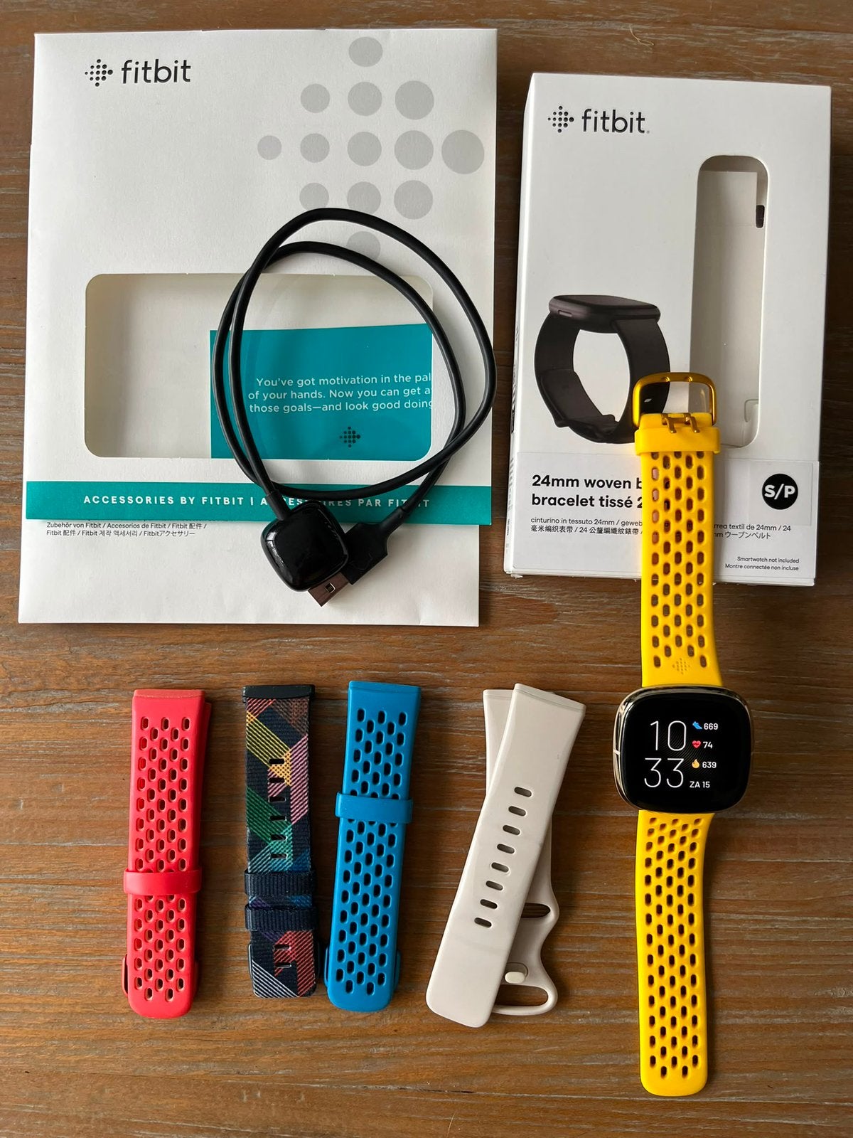 Fitbit sense met vijf bandjes, Ophalen of Verzenden, Conditie, Zo goed als nieuw, Android