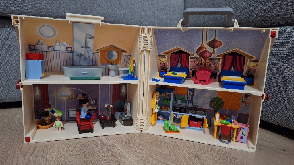 Playmobil 5167 meeneem huis, Ophalen, Gebouw, Complete set, Zo goed als nieuw