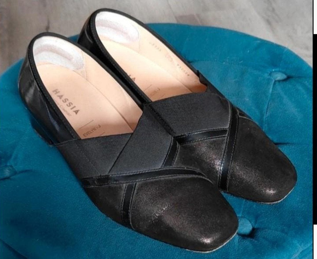 Zwarte pumps Hassia Premium Comfort, maat 40.5, Ophalen of Verzenden, Zo goed als nieuw, Zwart