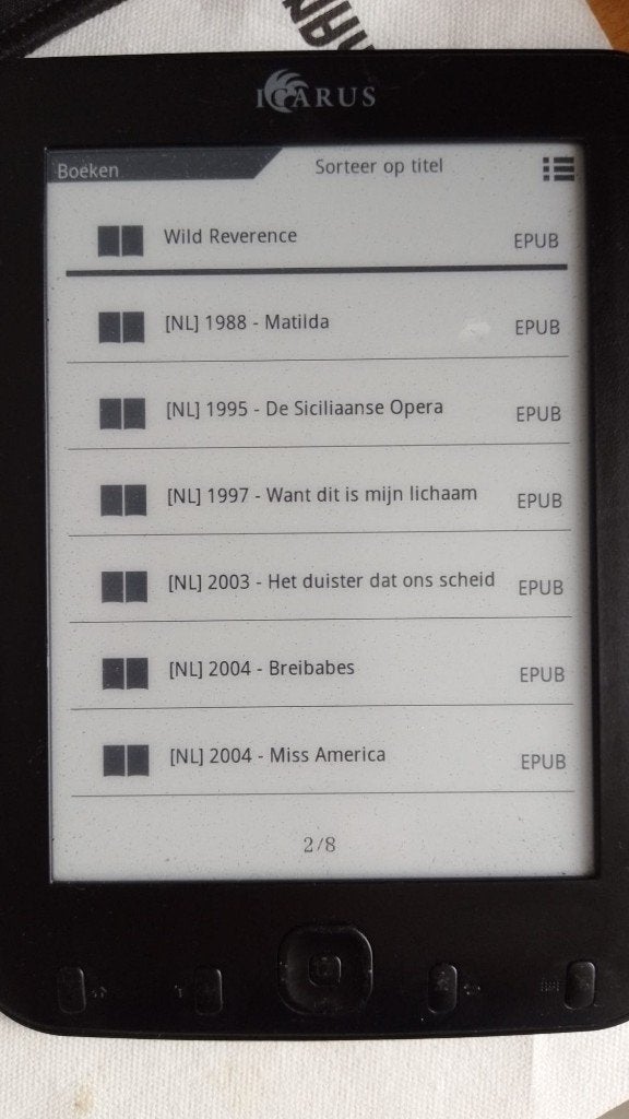Icarus E602BK E-reader -, Computers en Software, E-readers, Icarus, Gebruikt, Verzenden, 6 inch of minder