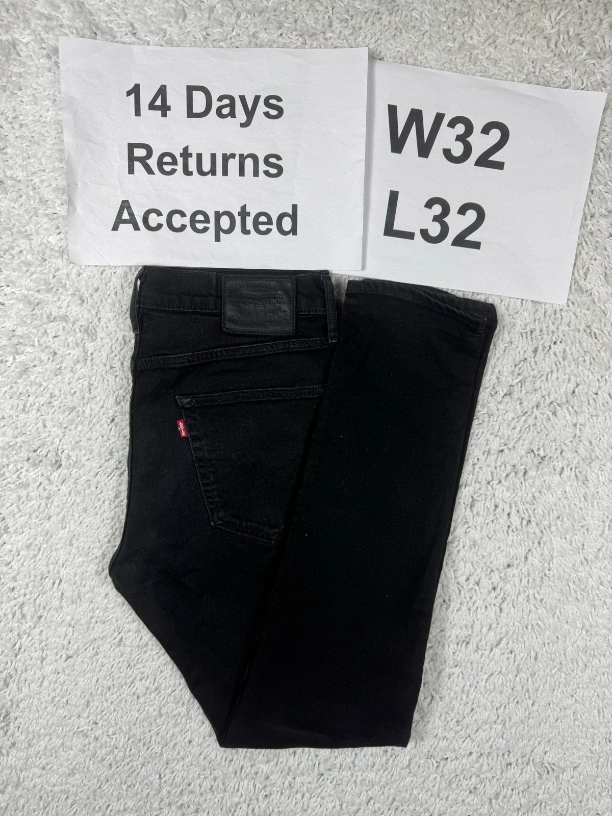 Levi's 512 Slim Taper Fit Jeans Zwart W32 L32 3404, Kleding | Heren, G, G, Zwart, G