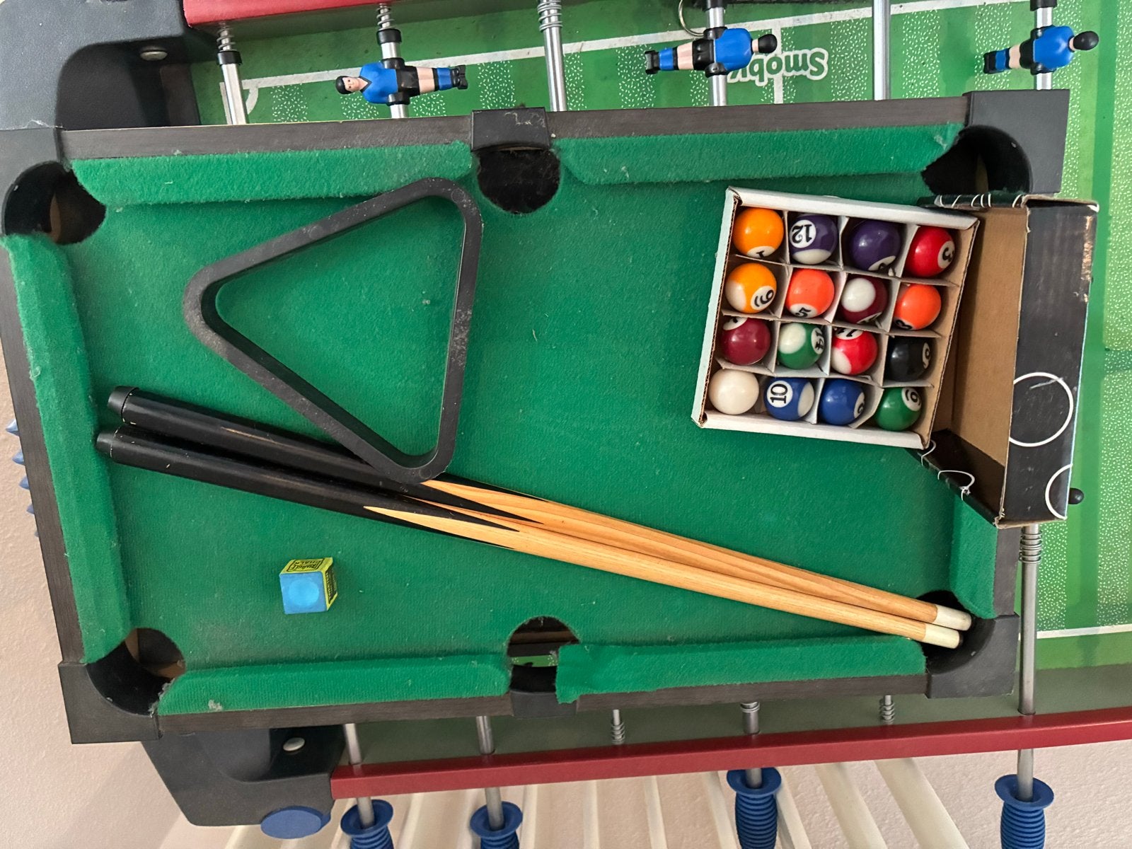 Mini biljarttafel voor op de tafel, Ophalen, Gebruikt