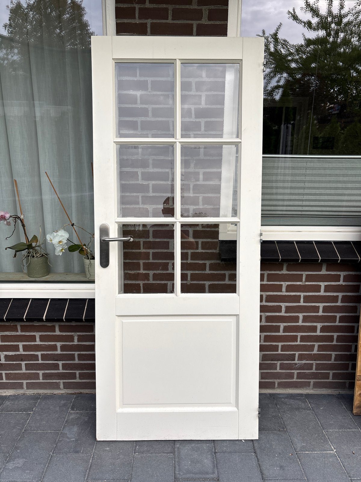 Stomp Binnendeur met Glas - 82,5 x 199,1 cm, Ophalen, Gebruikt, 80 tot 100 cm, Binnendeur