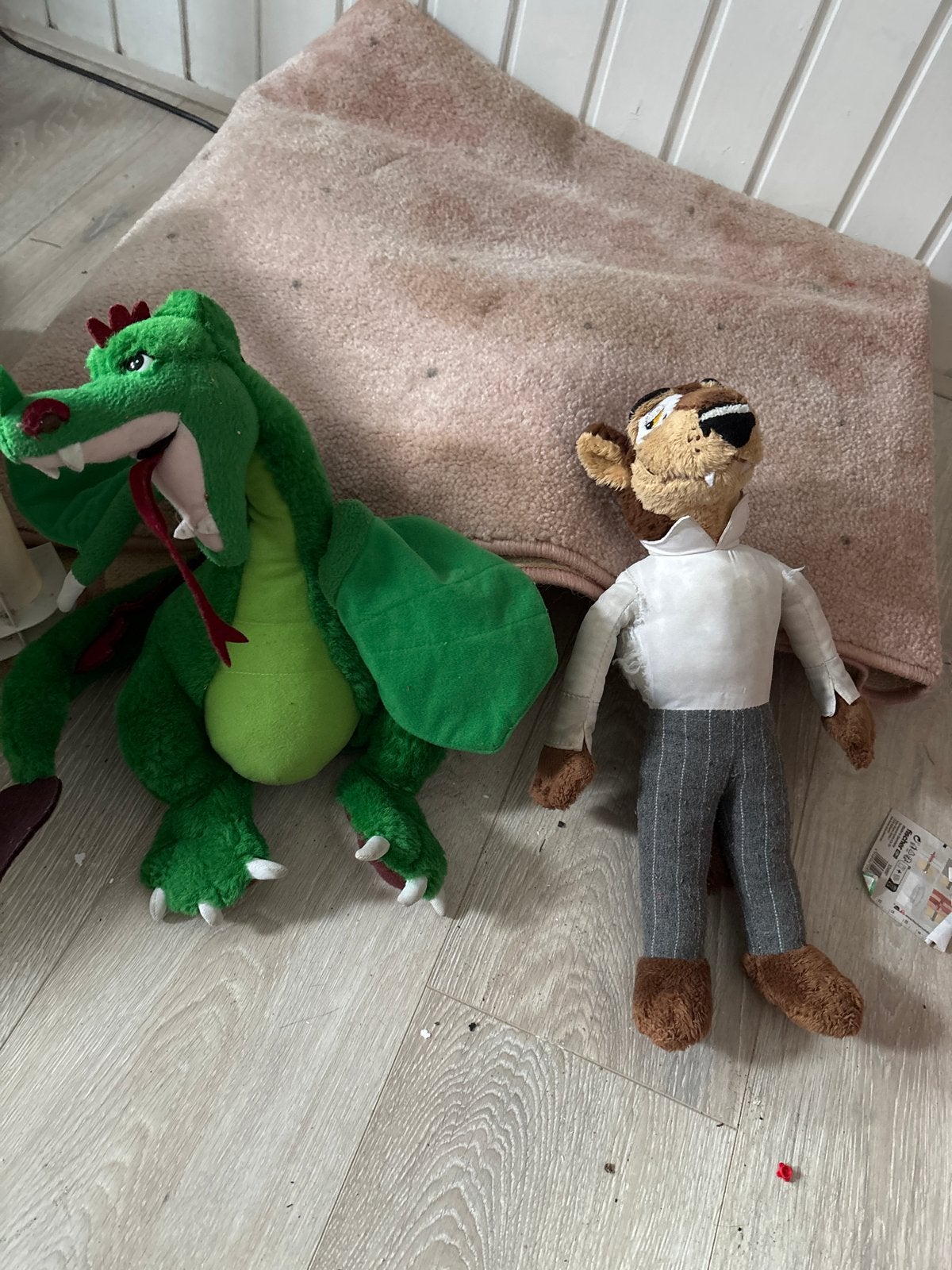 Efteling Draak en Wolf Knuffels, Groen, Overige merken, Dinosaurus, Ophalen of Verzenden