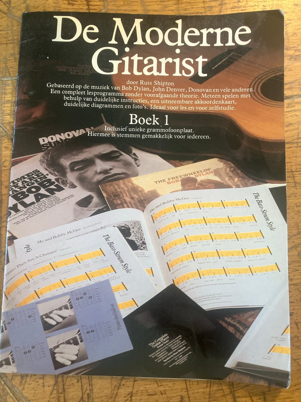 De Moderne Gitarist Boek 1 - Gitaarlesboek met LP, Les of Cursus, Ophalen of Verzenden, Populair, Gitaar