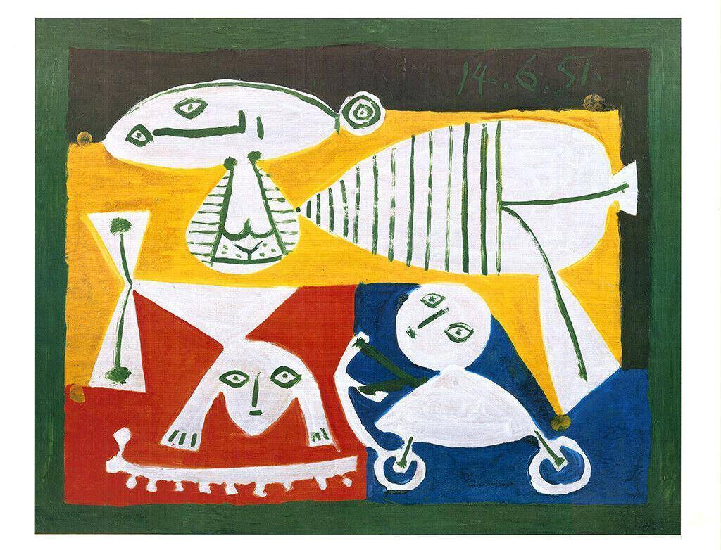 Pablo Picasso (1881) Kunst Druk"Mere et enfants Jouant" 1951, Ophalen of Verzenden
