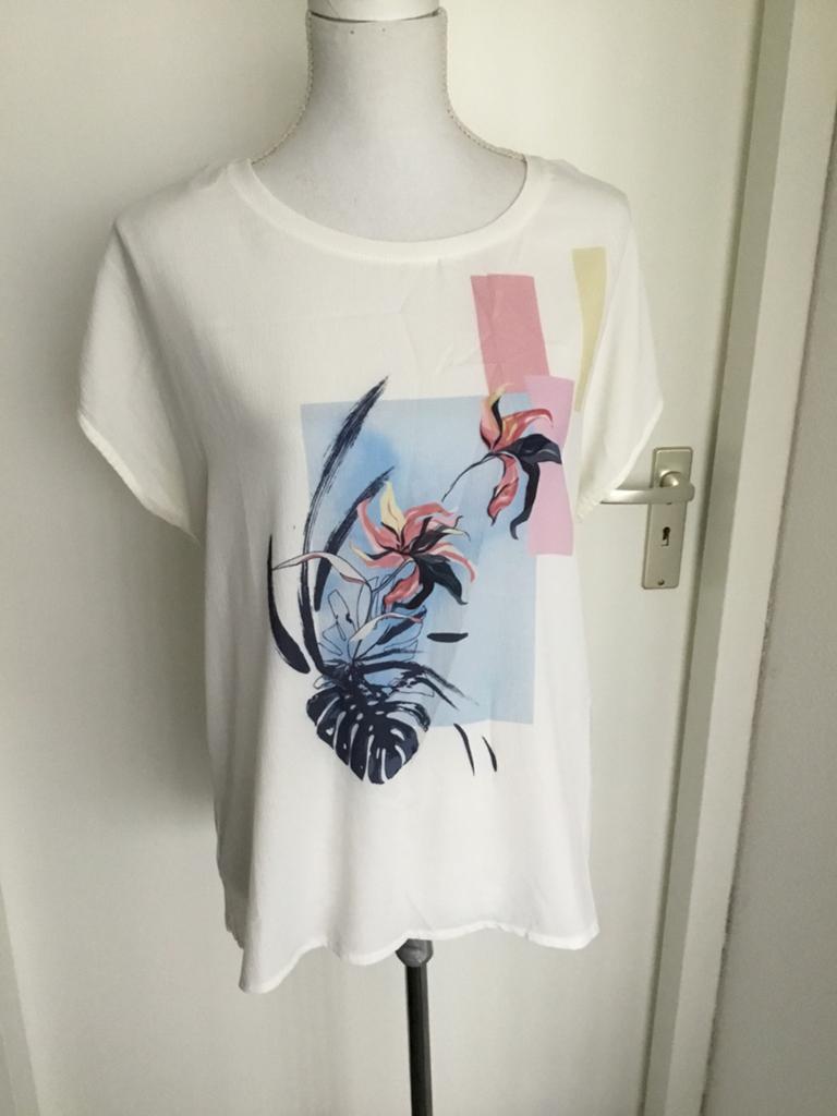 Promiss luxe sportief Blouse TOP mt 42 L 1x gebruikt KOOPJE, Kleding | Dames, Blauw, Maat 42/44 (L), Ophalen of Verzenden, Zo goed als nieuw