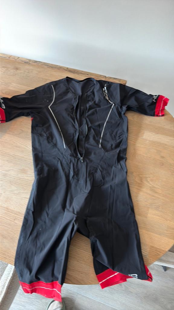 Huub Race Long Course Trisuit XXL, Kleding | Heren, Sportkleding, Zo goed als nieuw, Algemeen, Overige maten, Zwart, Ophalen of Verzenden