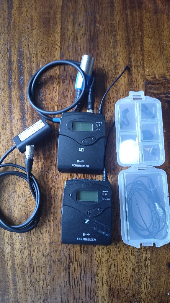 Sennheiser 100 G4 Zenderset incl voeding en VT501 Dasspeld, Ophalen of Verzenden, Gebruikt, Overige typen, Draadloos