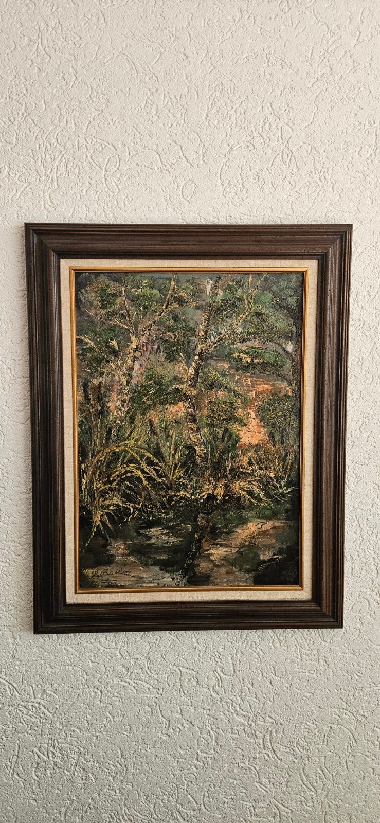Olieverfschilderij Landschap 'J. Baeten', Ophalen