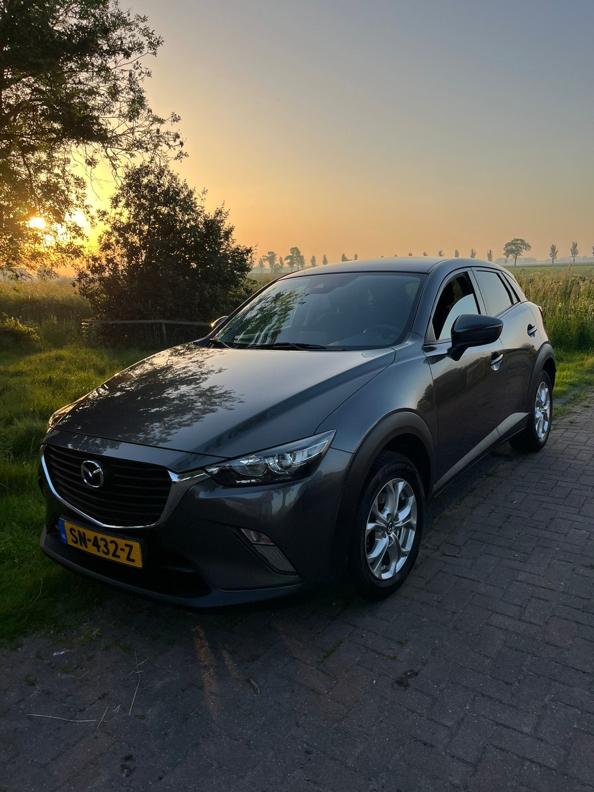 Mazda CX-3 2.0 Skyactiv-g 88KW 2018 Grijs, Auto's, Voorwielaandrijving, 1998 cc, Stof, Zwart