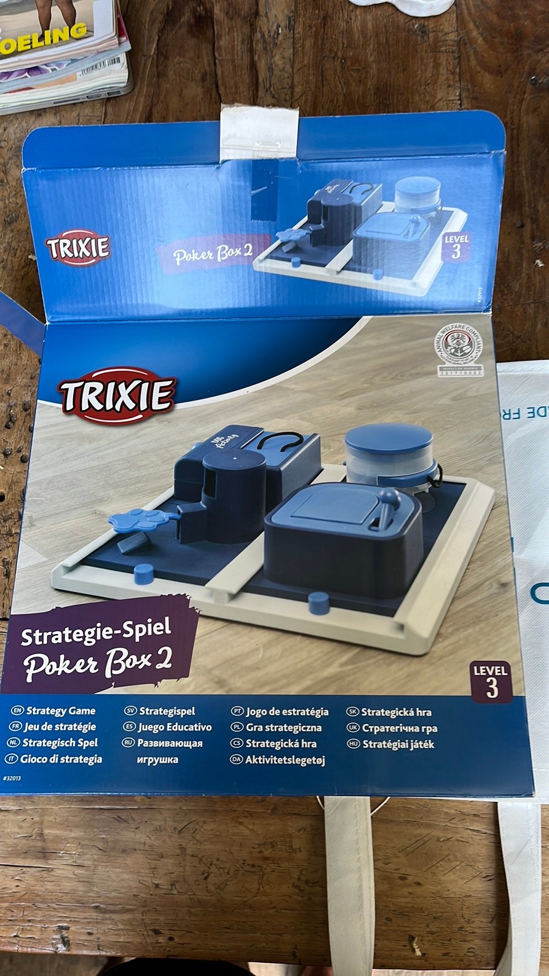 Trixie poker box 2 level 3 hondenspel, Ophalen of Verzenden, Zo goed als nieuw, Trixie