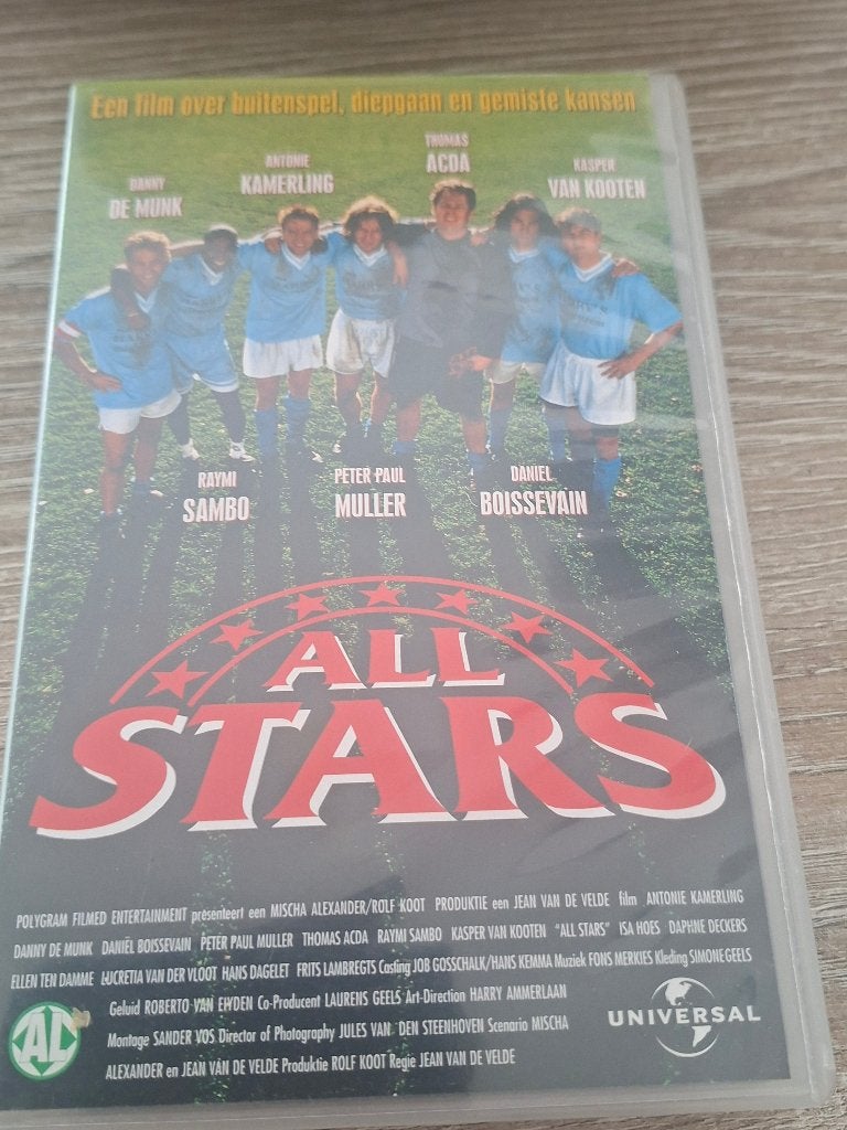 All Stars VHS videoband, Alle leeftijden, Zo goed als nieuw, Ophalen of Verzenden, Nederlands