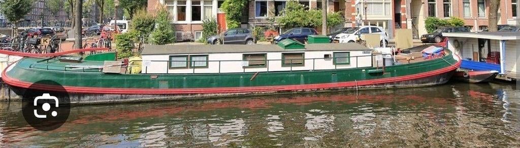 Woonboot Houseboat  paviljoentjalk  19.95 m. geen ligplaats, Huizen en Kamers, Woonboten te koop, Verkoop zonder makelaar, 3 kamers