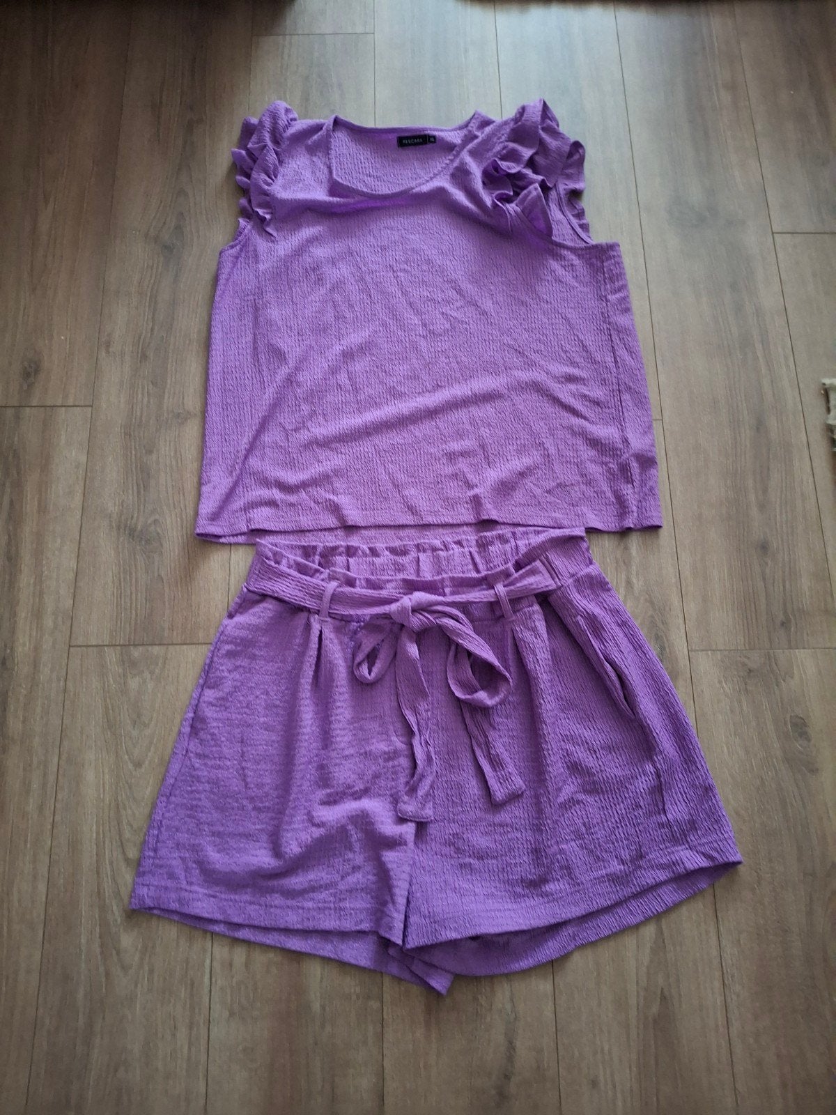 Paarse tweedelige set: top en short - Maat XL, Kleding | Dames, Pescara, Ophalen of Verzenden, Zo goed als nieuw