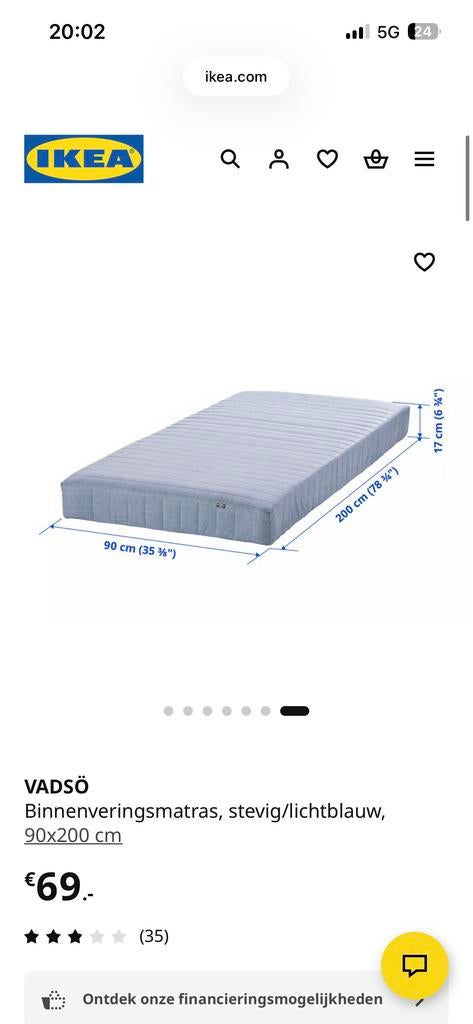 Matras voor kind - half jaar gebruikt, zo goed als nieuw, Ophalen, 90 cm, Eenpersoons, Zo goed als nieuw