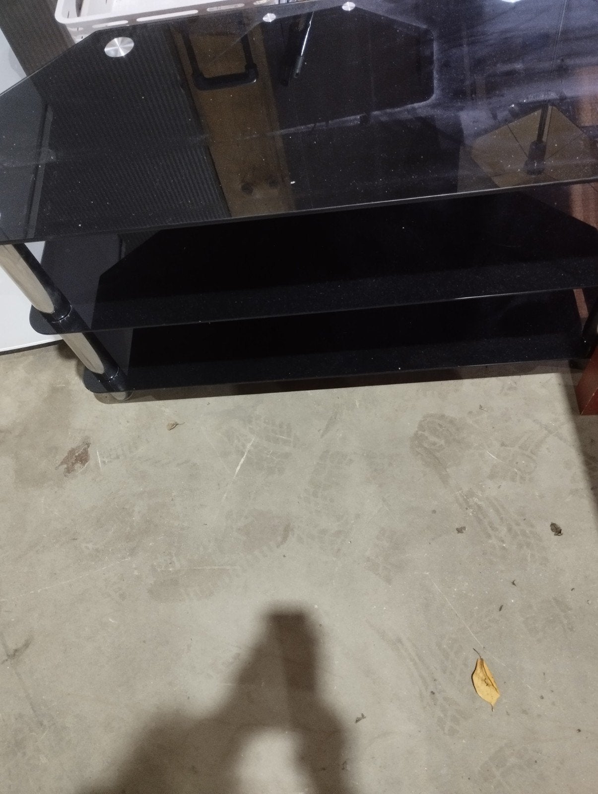 tv meubel, 100 tot 150 cm, Ophalen of Verzenden, Glas, X
