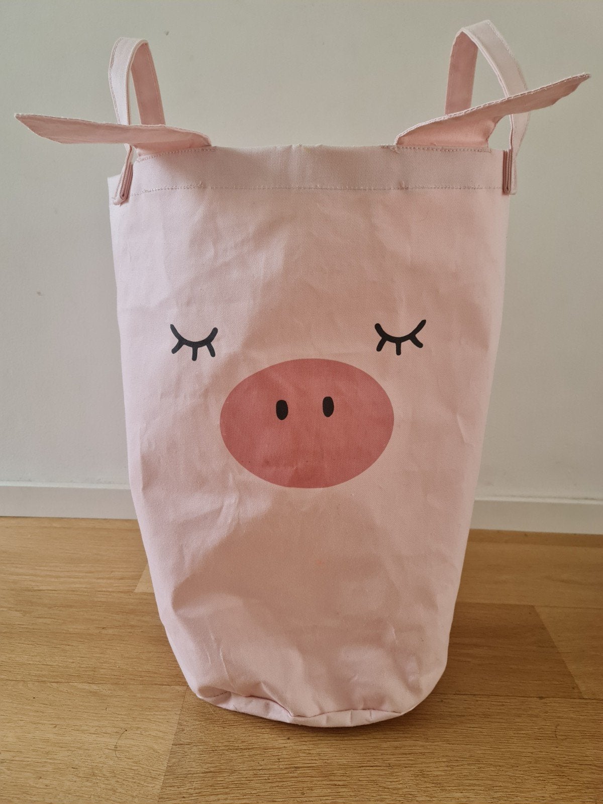 Roze varkentjes wasmand/opbergmand voor kinderkamer, Gebruikt, Roze, Ophalen of Verzenden, Modern