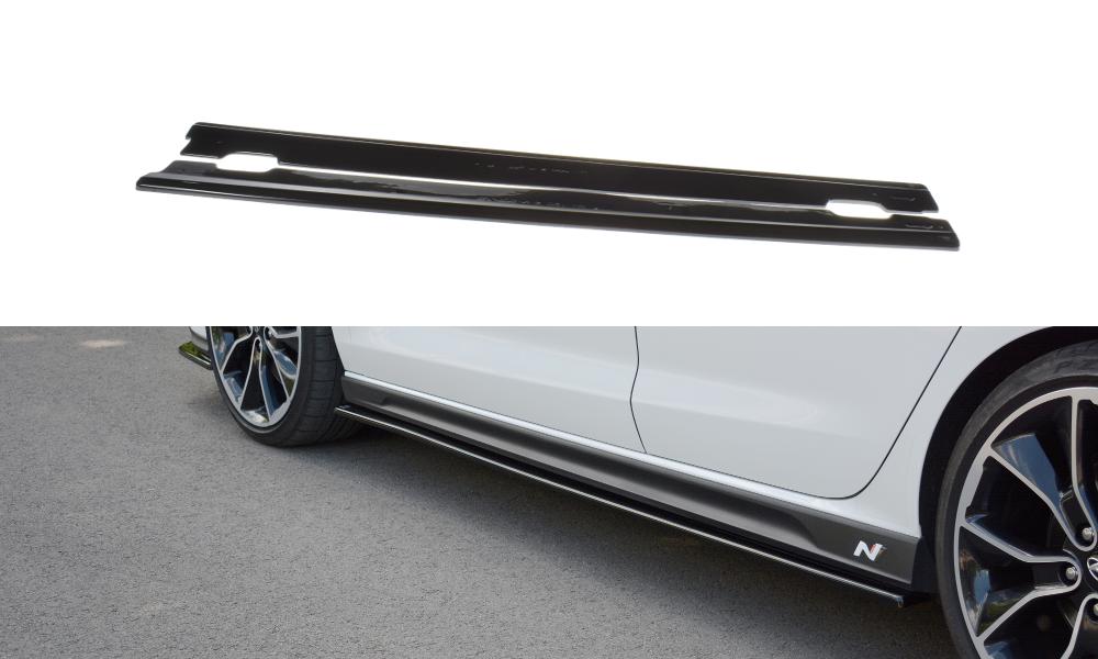 Voorlip sideskirt spoiler diffuser - Hyundai I30N 17-20, Ophalen of Verzenden