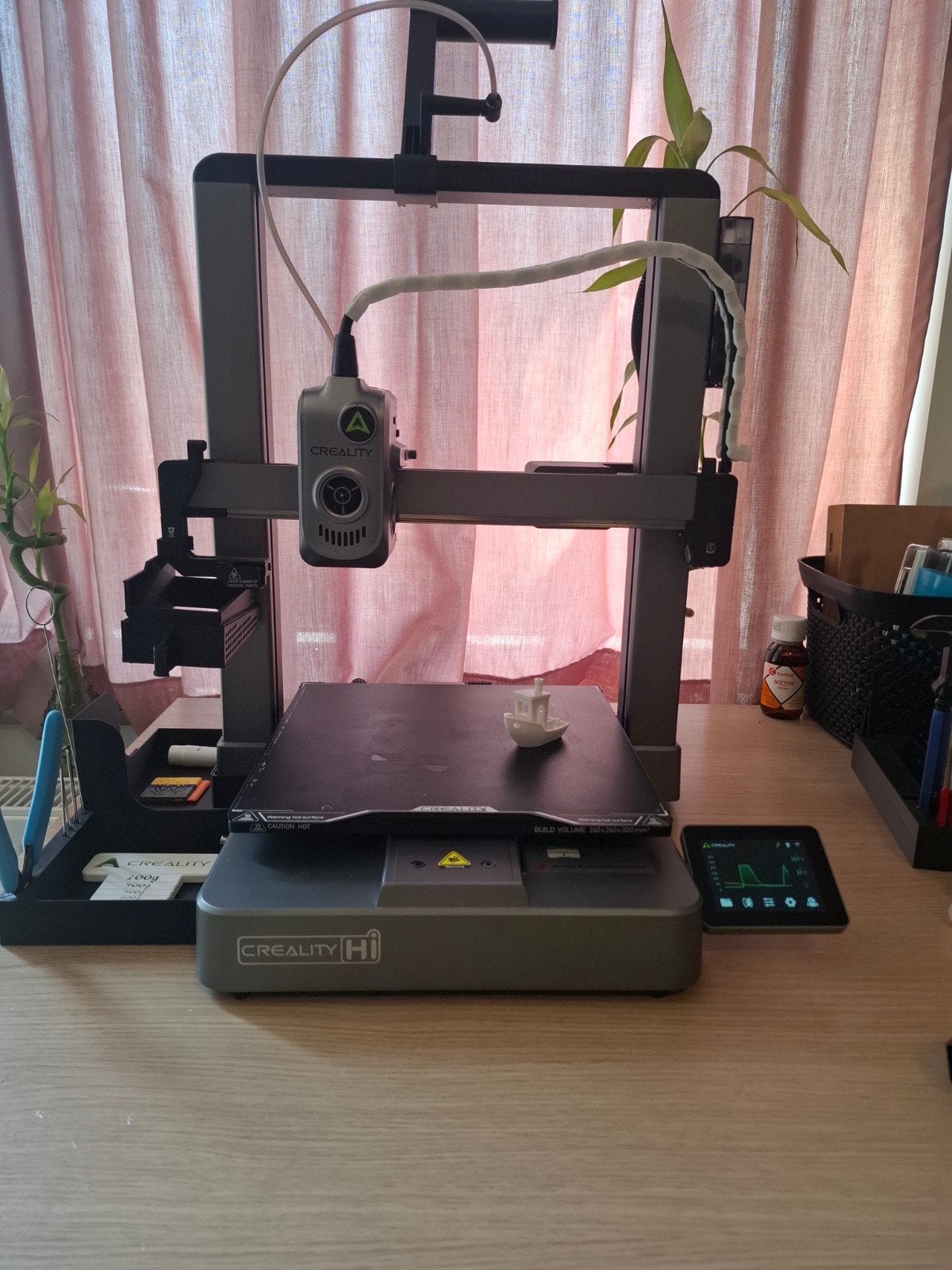 Creality Hi 3D-printer met accessoires, Ophalen, Ingebouwde Wi-Fi, Zo goed als nieuw, Filament